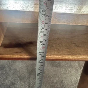 Contemporary mango wood desk dressing console table with drawers - Image 4