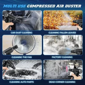 Cordless Compressed Air Duster with 200k RPM Fan