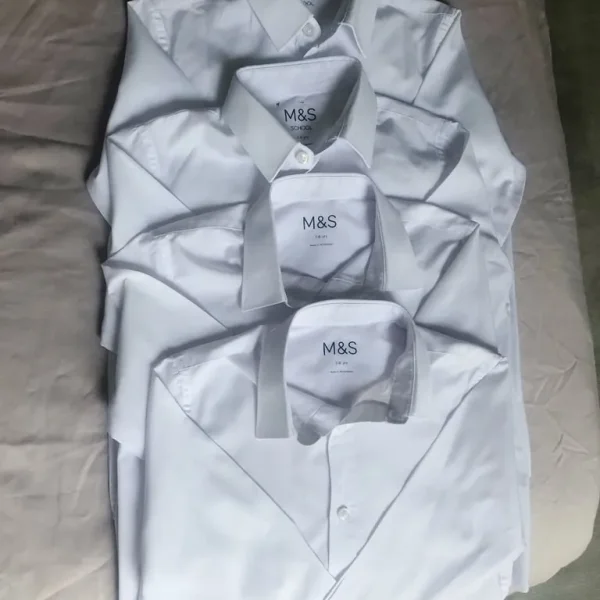 4x Boys long sleeved school shirts M&S