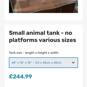 Large glass tank for rodents - Image 2