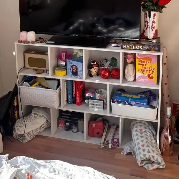 White Bookcase/TV Stand