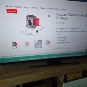 Robens woodsman stove and charger - Image 5