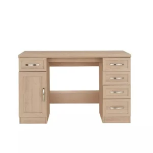 Camberley Desk - oak effect, brand new - Image 2