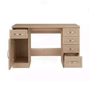 Camberley Desk - oak effect, brand new - Image 3