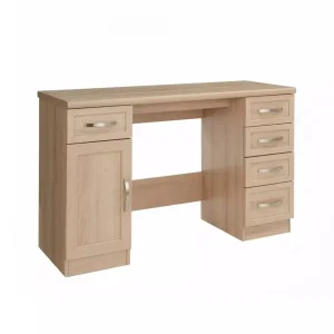 Camberley Desk - oak effect, brand new - Image 4