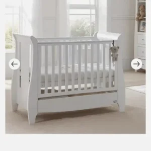Tutti Bambini Katie Sleigh cot bed & mattress - Image 2