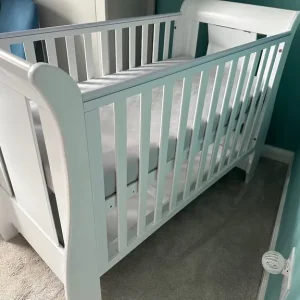 Tutti Bambini Katie Sleigh cot bed & mattress - Image 4