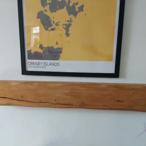 Solid Oak Beam Mantel Shelf