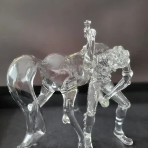 Glass Farrier and Horse Ornament - Image 2