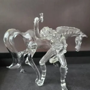 Glass Farrier and Horse Ornament