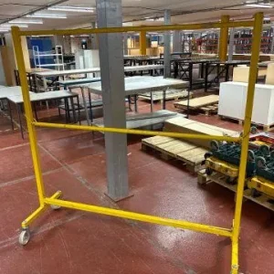 14 Industrial Retail Clothing Rails with Wheels 6ft - Image 6