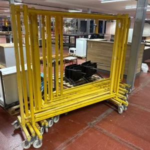 14 Industrial Retail Clothing Rails with Wheels 6ft