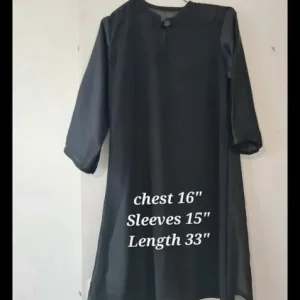 Girls Chiffon Dress Size 12 Black