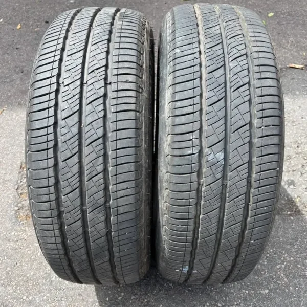 Pair of used part worn 225/70/15C commercial tyres Landsail LSV88 8mm
