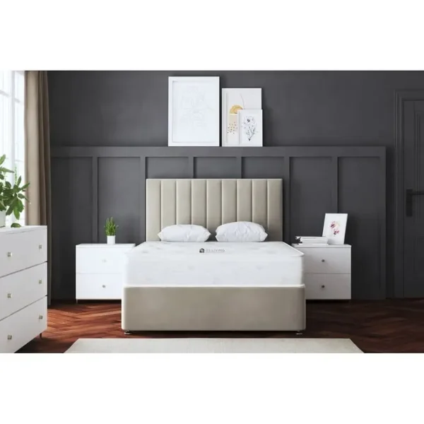 Double Size Divan Bed with Mattress and Storage