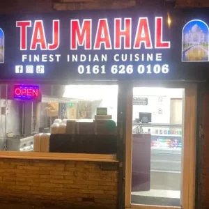 takeaway shop with indian food and fast food