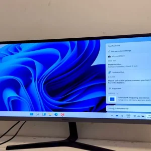 Samsung 34” Ultra Wide QHD Monitor Original Box Still in Good Condition - Image 2