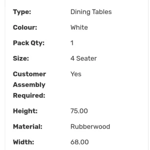 Oak white dining table and matching bench - Image 2