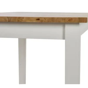 Oak white dining table and matching bench - Image 6
