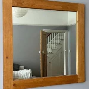 Oak mirror