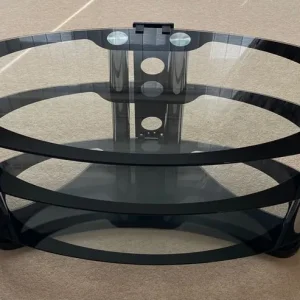 TV stand 3 tier oval - Image 2