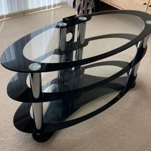 TV stand 3 tier oval - Image 3