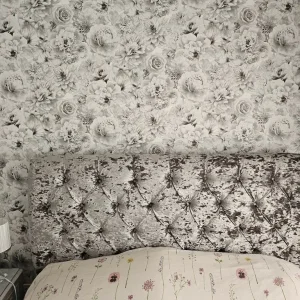 King size silver grey head board