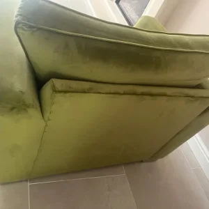 Light Olive Velvet Loveseat - Image 5