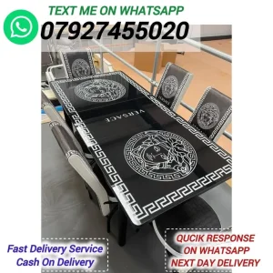 Dining Table with 6 or 4 Chairs - Image 3