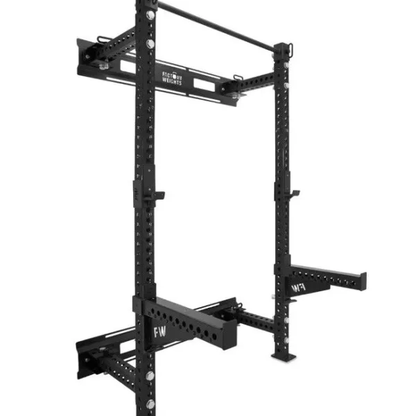 Folding wall rack from factory weights
