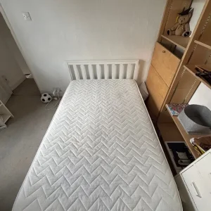 Small Double Bed Frame and Mattress (120cm-190cm) - Image 2