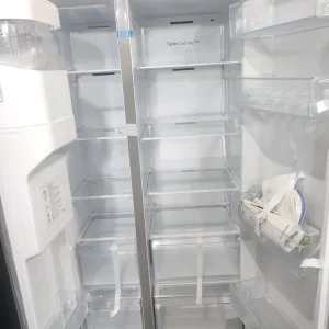 NEW GRADED SILVER SAMSUNG FROST FREE AMERICAN FRIDGE FREEZER - Image 4