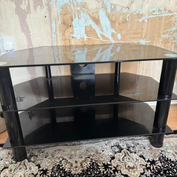 Glass TV stand