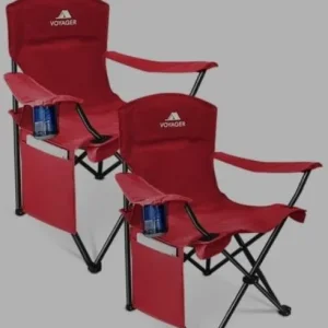 Folding camping chairs 2 pack