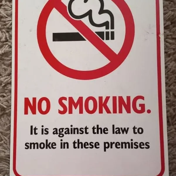 No smoking sign