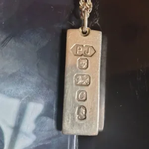 Stirling Silver ingot necklace - Image 2