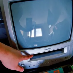 Retro TV and a stack of VHS tapes - Image 5