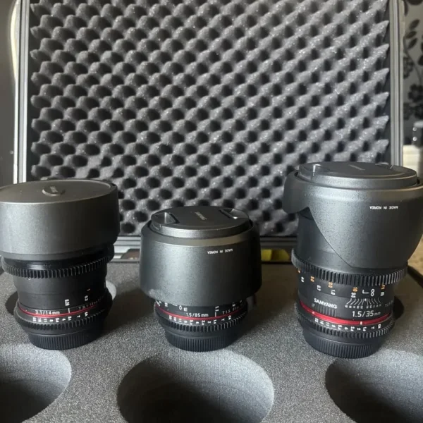 Samyang Cine 3 lens set for Canon