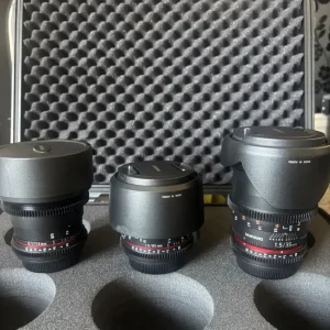 Samyang Cine 3 lens set for Canon