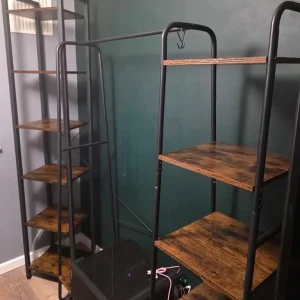 Matching Clothing Rack, Shelving and Bedside Table - Image 2