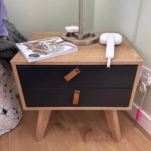 Bedside Table with 2 Drawers