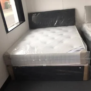 King size divan bed with mattress