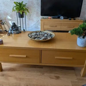 Coffee table, TV unit and 2 side tables - Image 3