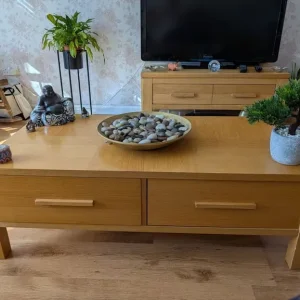 Coffee table, TV unit and 2 side tables - Image 6