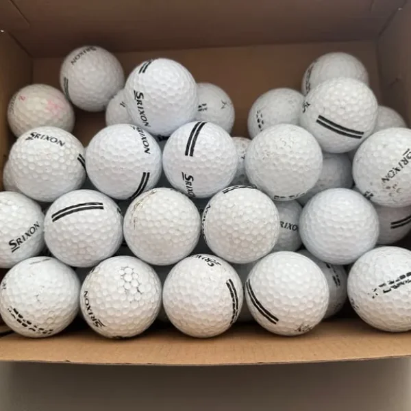 40 used golf balls