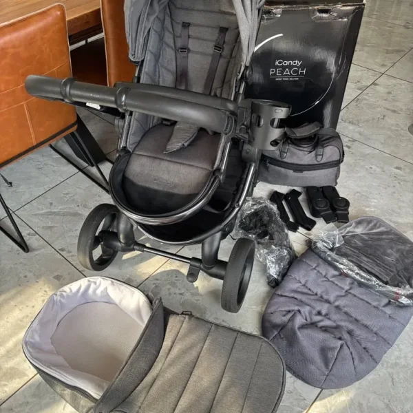 iCandy peach grey twill pram