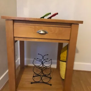 M&S Solid Wood Butchers Block with Drawer and Shelving