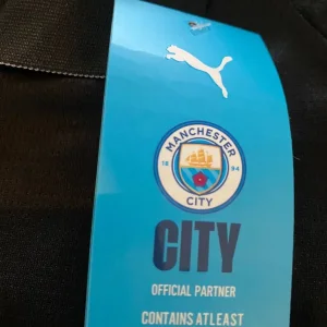 Man City 25/26 Away Jersey – All Black Retro Tribute - Image 3