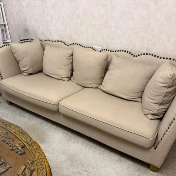 Oat Fabric Large Sofa