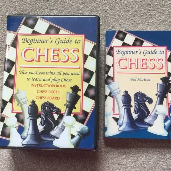 Beginners guide to chess with book and two sets of pieces